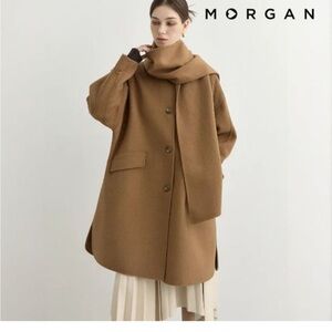 Wool Coat with Matching Scarf